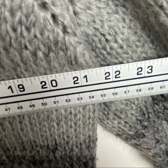 Penningtons PS Career Wool Duster Cardigan Black Grey Size 0X Long Sleeve Maxi - Picture 9 of 11